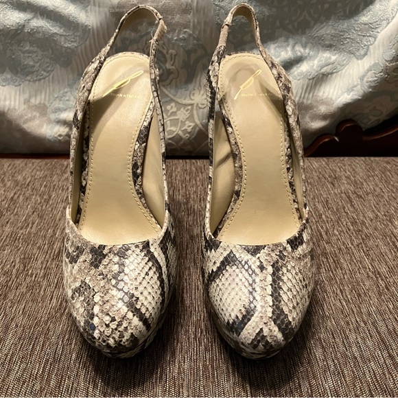 BRIAN ATWOOD Platform Heels PYTHON / SNAKESKIN - Sz 9 (EU 40) EXCELLENT! - Picture 5 of 16
